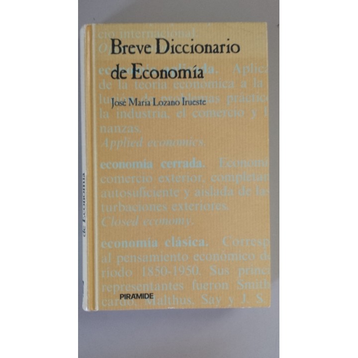 Breve Diccionario de Economía